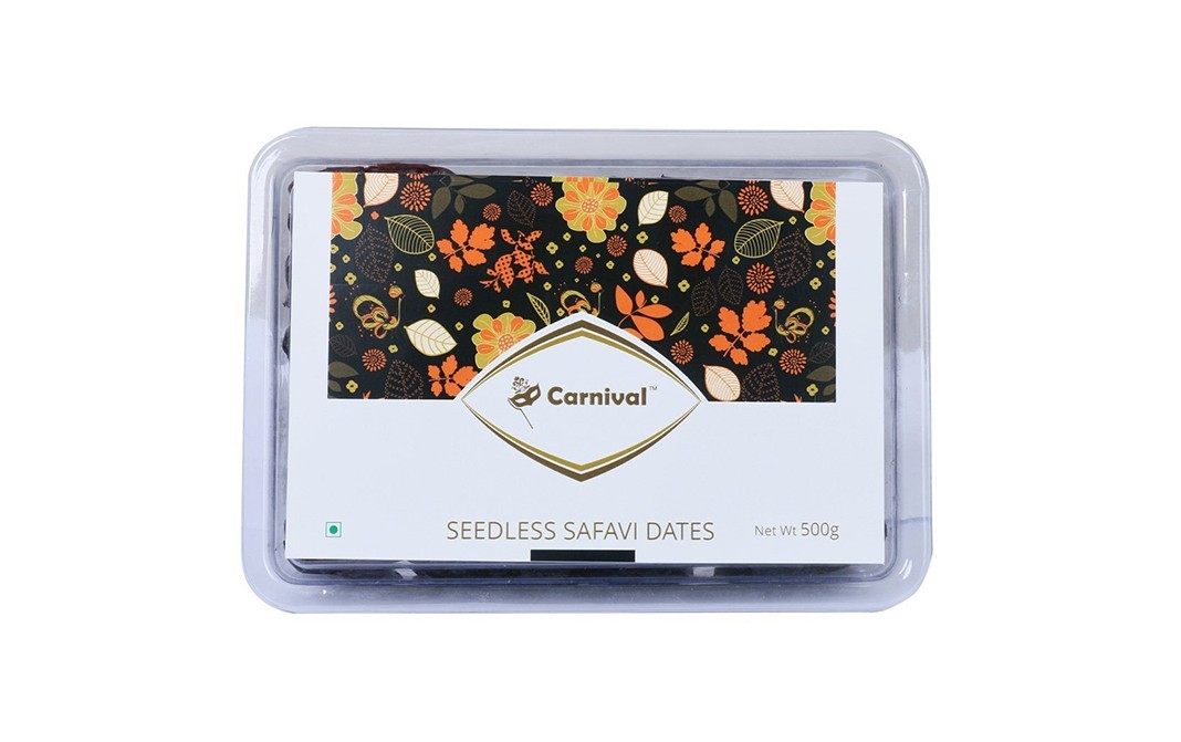 Carnival Seedless Safavi Dates    Plastic Container  500 grams